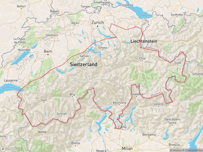 Arnika - Verbreitung Schweiz - Travegeo By Sharemap