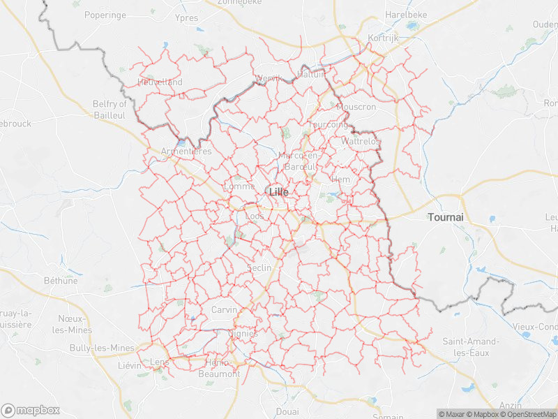 Projet de tramway Lille Comines - Travegeo by ShareMap