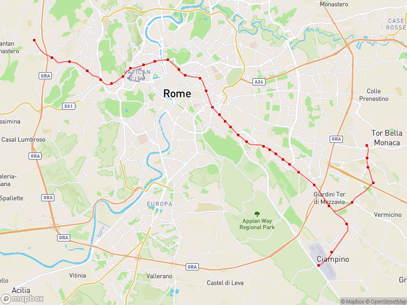 Metro di Roma-Linea 1 - Travegeo by ShareMap