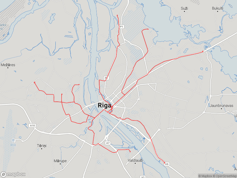 Trams in Riga - Travegeo by ShareMap