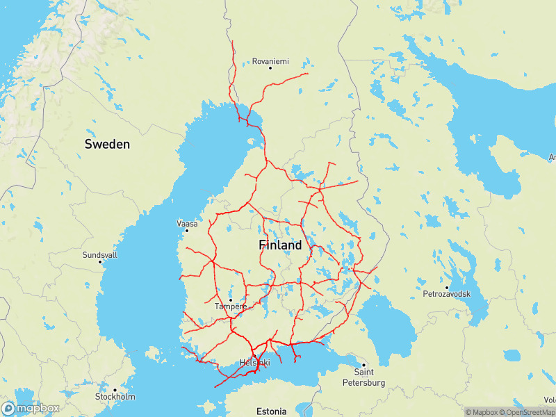 Suomen rautatiet - Travegeo by ShareMap